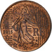 França, 10 Euro Cent, error overstruck on 2 cent, 2015, Aço Cromado a Cobre