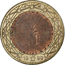 Francia, Euro, error 1 cent core, 1999, Paris, Bimetálico, EBC, KM:1288