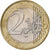 Austria, 2 Euro, planchet error struck on 1 Euro, 2002, Vienna, Bi-Metallic