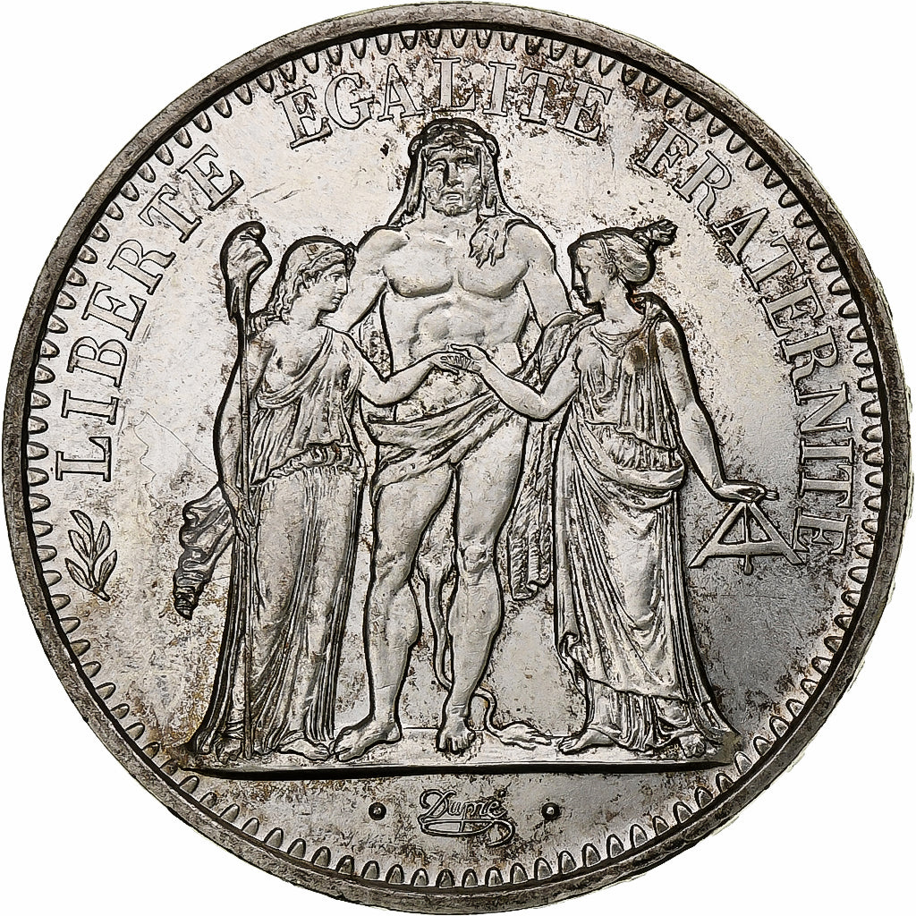 France, 10 Francs, Hercule, 1971, Paris, Silver, MS(60-62), KM:932