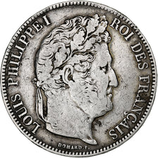 France, 5 Francs, Louis-Philippe, 1834, La Rochelle, Silver, VF(20-25)