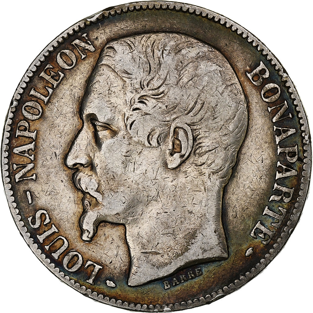 France, Louis-Napoléon Bonaparte, 5 Francs, 1852, Paris, Argent, TB, KM:773.1