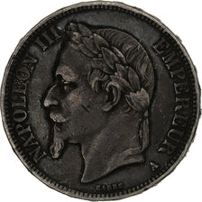 France, 5 Francs, Napoléon III, 1868, Paris, Silver, VF(30-35), Gadoury:739