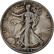 United States, Half Dollar, Walking Liberty, 1944, Philadelphia, Silver