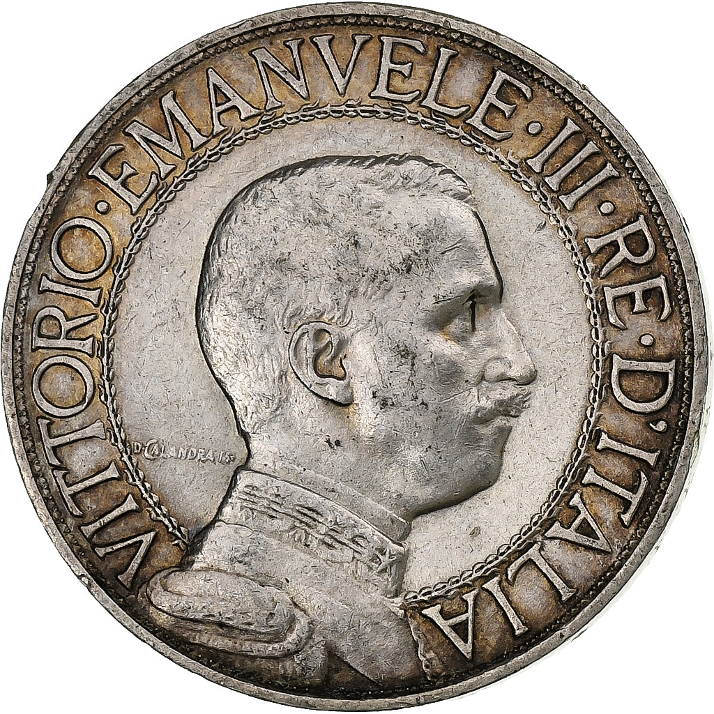Italy, Vittorio Emanuele III, 2 Lire, 1908, Rome, Silver, AU(55-58), KM:46