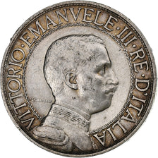 Italy, Vittorio Emanuele III, 2 Lire, 1908, Rome, Silver, AU(55-58), KM:46