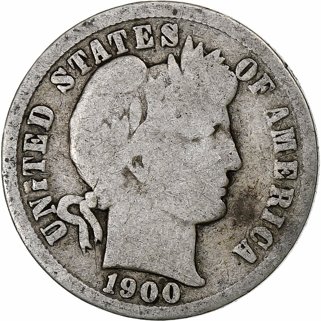 Vereinigte Staaten, Dime, Barber Dime, 1900, Philadelphia, Silber, SGE+, KM:113