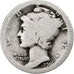 Estados Unidos da América, Dime, Mercury Dime, 1916, Philadelphia, Prata