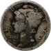 Estados Unidos, Dime, Mercury Dime, 1917, Philadelphia, Plata, BC, KM:140