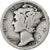 États-Unis, Dime, Mercury Dime, 1923, Philadelphie, Argent, B+, KM:140