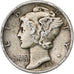 Vereinigte Staaten, Dime, Mercury Dime, 1937, Philadelphia, Silber, S+, KM:140