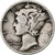 États-Unis, Dime, Mercury Dime, 1941, Philadelphie, Argent, B+, KM:140