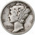 États-Unis, Dime, Mercury Dime, 1941, Philadelphie, Argent, TB, KM:140