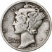 Verenigde Staten, Dime, Mercury Dime, 1941, Philadelphia, Zilver, FR, KM:140