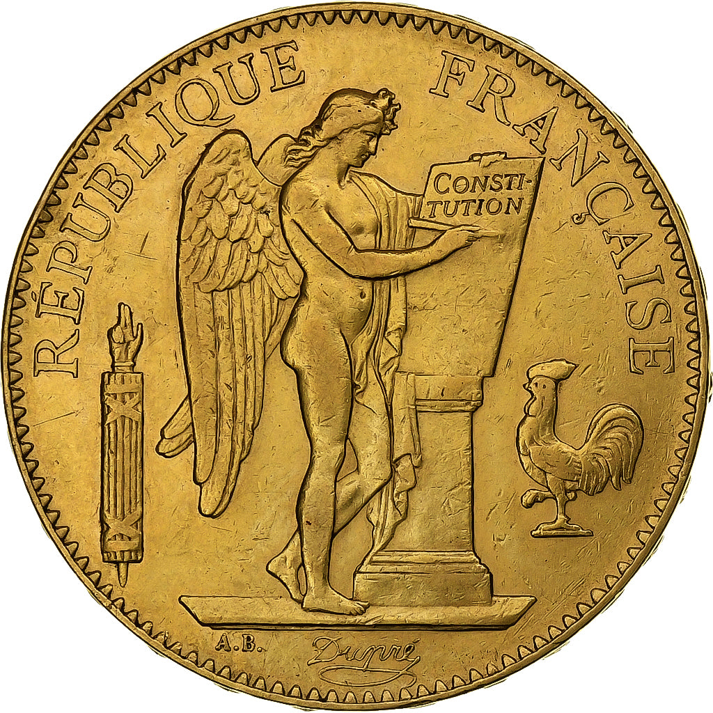 Francia, 100 Francs, Génie, 1881, Paris, Oro, BB, Gadoury:1137, KM:832