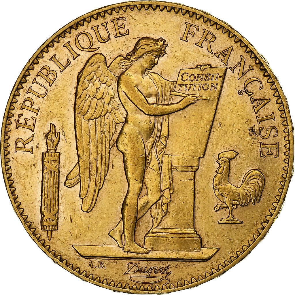 Francia, 100 Francs, Génie, 1900, Paris, Oro, BB+, Gadoury:1137a, KM:832