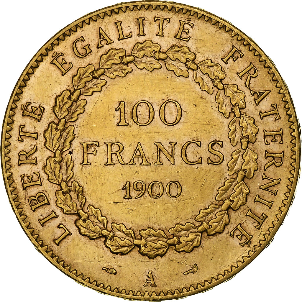 Francia, 100 Francs, Génie, 1900, Paris, Oro, BB+, Gadoury:1137a, KM:832