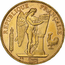 Frankrijk, 100 Francs, Génie, 1913, Paris, Goud, PR, Gadoury:1137a, KM:858