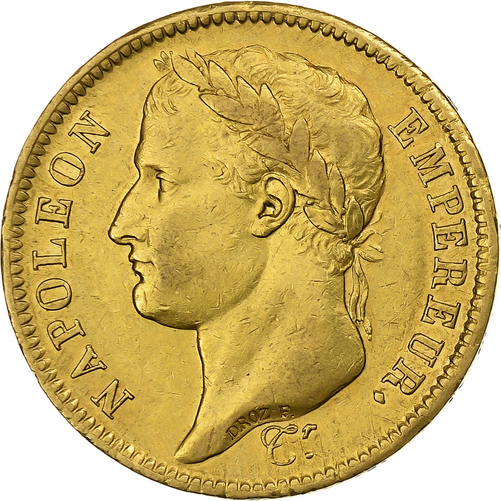 France, 40 Francs, Napoléon I, 1811, Paris, Gold, AU(50-53), Le Franc:F.541