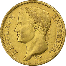 France, 40 Francs, Napoléon I, 1811, Paris, Gold, AU(50-53), Le Franc:F.541