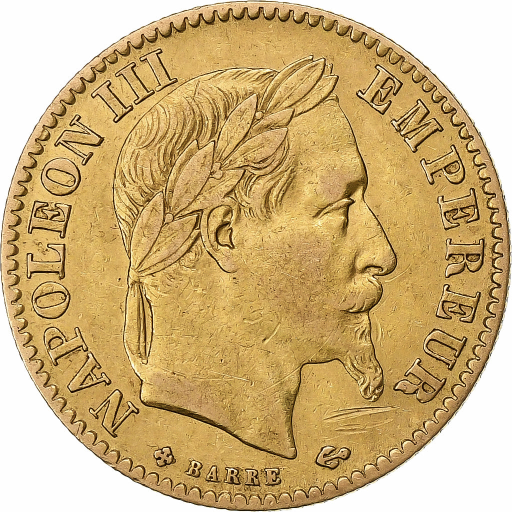 France, 10 Francs, Napoléon III, 1866, Strasbourg, Or, TTB, Gadoury:1015