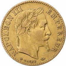 France, 10 Francs, Napoléon III, 1866, Strasbourg, Or, TTB, Gadoury:1015