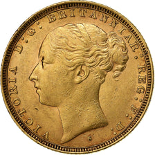 Australia, Victoria, Sovereign, 1883, Sydney, Gold, AU(50-53), KM:7
