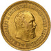 Rusia, Alexander III, 5 Roubles, 1889, Saint Petersburg, Oro, EBC, KM:42