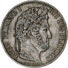 Francia, 5 Francs, Louis-Philippe, 1846, Paris, Argento, MB+, Gadoury:745a, Le