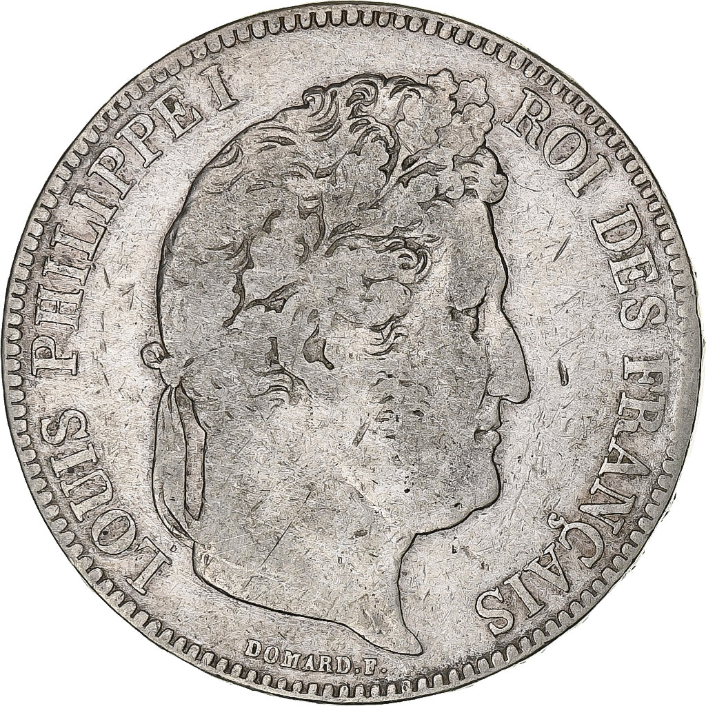 France, 5 Francs, Louis-Philippe, 1834, Bordeaux, Argent, TB, Gadoury:678, Le