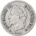 France, 20 Centimes, Napoléon III, 1867, Strasbourg, Silver, EF(40-45)