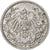 GERMANY - EMPIRE, 1/2 Mark, 1915, Stuttgart, Silver, AU(50-53), KM:17