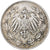 GERMANY - EMPIRE, 1/2 Mark, 1918, Munich, Silver, AU(55-58), KM:17