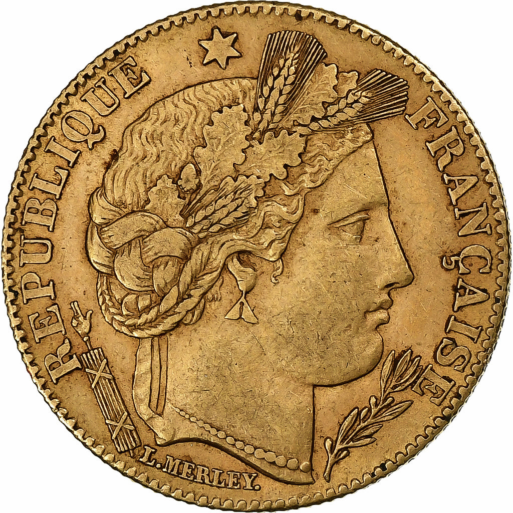 Frankrijk, 10 Francs, Cérès, 1899, Paris, Goud, ZF, Gadoury:1016, KM:830