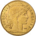 França, 10 Francs, Marianne, 1909, Paris, Dourado, AU(50-53), Gadoury:1017