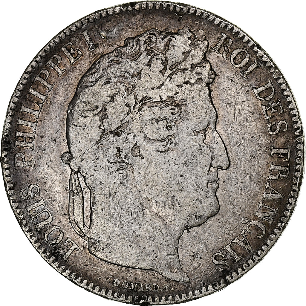 Frankrijk, 5 Francs, Louis-Philippe, 1843, Lille, Zilver, FR, Gadoury:678