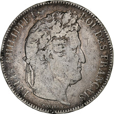 Frankrijk, 5 Francs, Louis-Philippe, 1843, Lille, Zilver, FR, Gadoury:678