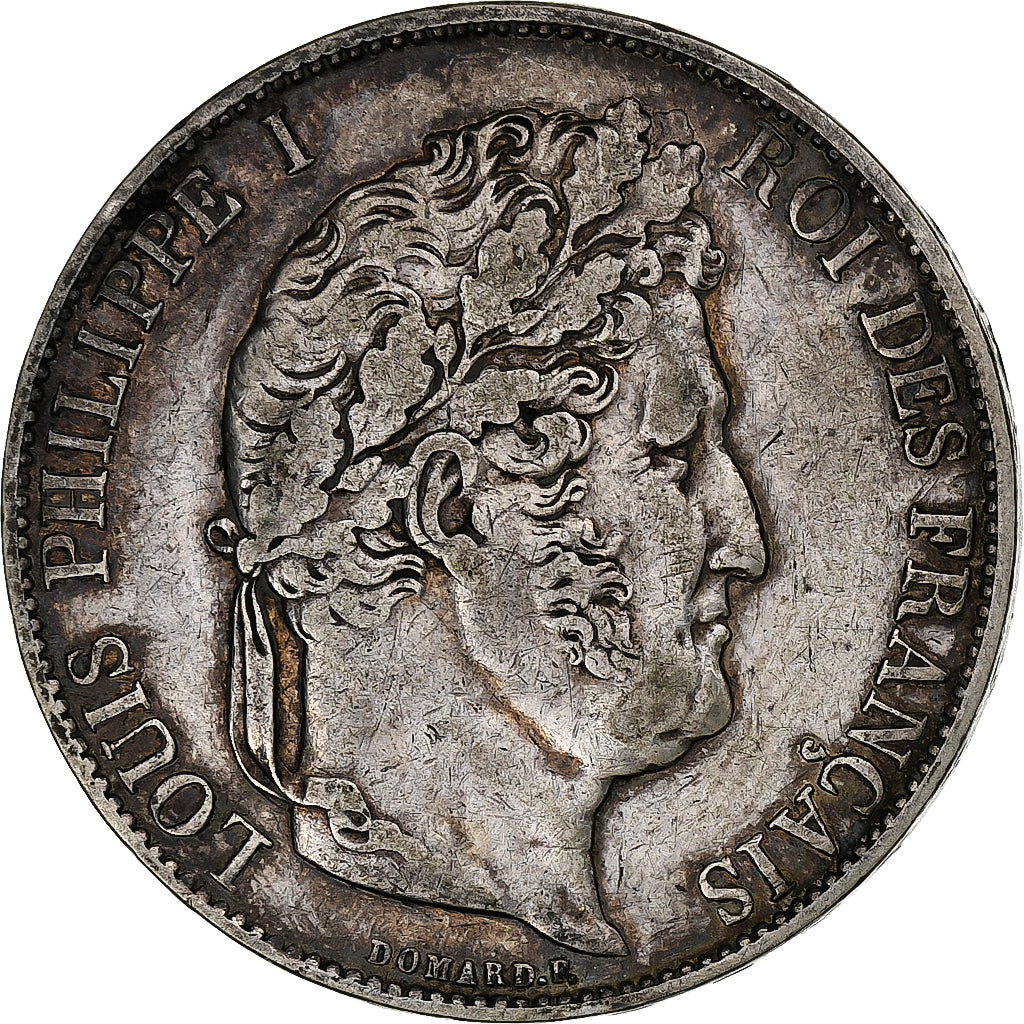 France, 5 Francs, Louis-Philippe, 1844, Lille, Argent, TB+, Gadoury:678a