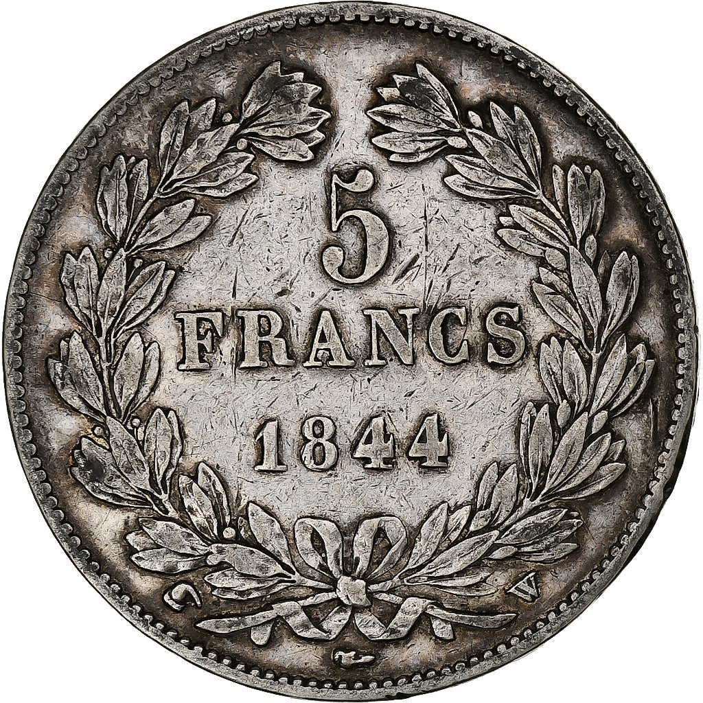 France, 5 Francs, Louis-Philippe, 1844, Lille, Argent, TB+, Gadoury:678a
