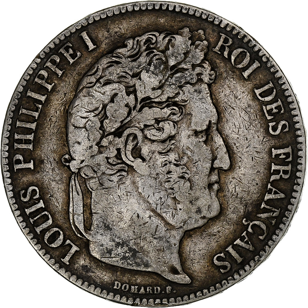 France, 5 Francs, Louis-Philippe, 1834, Paris, Argent, TB, Gadoury:678, KM:749.1