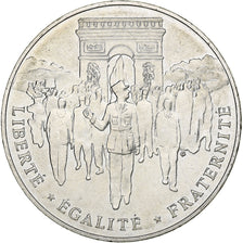 France, 100 Francs, Libération de Paris, 1994, Silver, AU(55-58), Gadoury:935