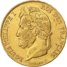 Francja, 20 Francs, Louis-Philippe, 1839, Paris, Złoto, EF(40-45)