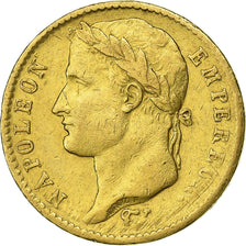 France, 20 Francs, Napoléon I, 1813, Perpignan, Gold, VF(30-35), Le