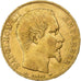 France, 20 Francs, Napoléon III, 1855, Strasbourg, Tête de chien, Or, TTB