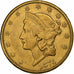 USA, $20, Double Eagle, Liberty Head, 1876, Carson City, Rzadkie, Złoto
