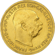 Austria, Franz Joseph I, 20 Corona, 1915, Vienna, Official restrike, Gold