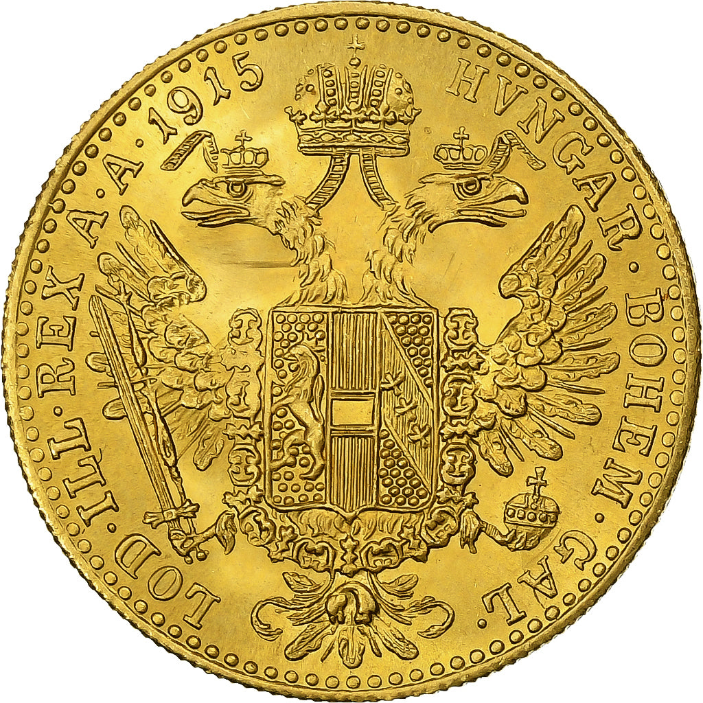 Austria, Franz Joseph I, Ducat, 1915, Restrike, Gold, MS(64), KM:2267