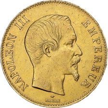 Francja, Napoleon III, 100 Francs, 1857, Paris, Złoto, EF(40-45), Gadoury:1135