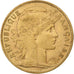 França, 10 Francs, Marianne, 1906, Paris, Dourado, EF(40-45), Gadoury:1017