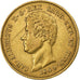 DEPARTAMENTY WŁOSKIE, SARDINIA, Carlo Alberto, 20 Lire, 1849, Torino, Złoto